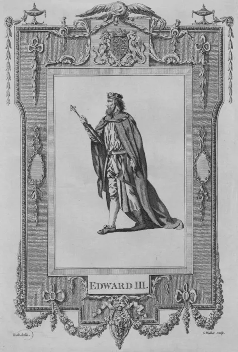Framed Print : Edward III, 1783. Artist: George Walker Framed Print : Edward III, 1783. Artist: George Walker