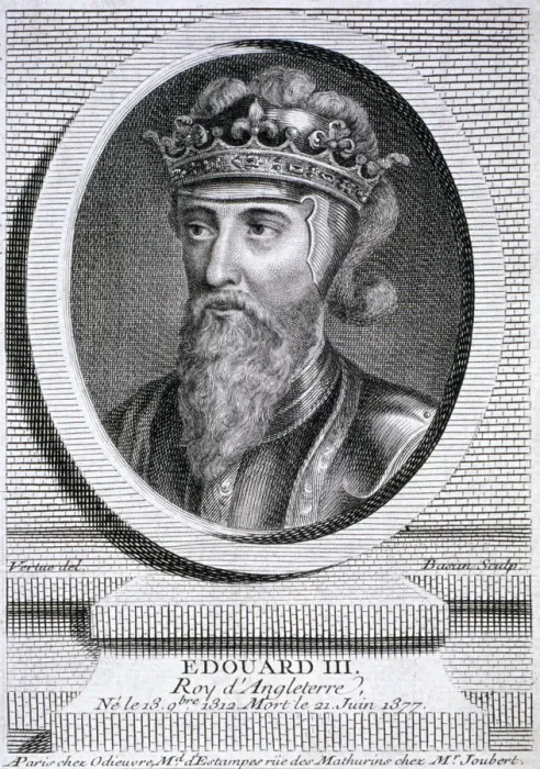 Framed Print : Edward III, King of England, c1347, (c1750). Artist: Pierre Francois Basan Framed Print : Edward III, King of England, c1347, (c1750). Artist: Pierre Francois Basan