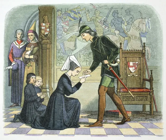 Framed Print : Edward IV of England and Lady Elizabeth Grey, 1464 (1864) Framed Print : Edward IV of England and Lady Elizabeth Grey, 1464 (1864)