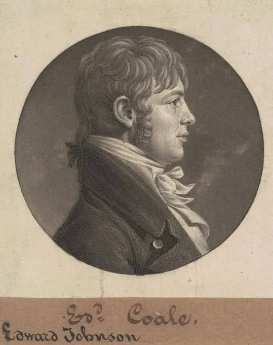 Framed Print : Edward Johnson Coale, 1804. Creator: Charles Balthazar Julien Fevret de Saint-Mé Framed Print : Edward Johnson Coale, 1804. Creator: Charles Balthazar Julien Fevret de Saint-Mé