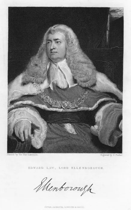 Framed Print : Edward Law, Lord Ellenborough, 19th century. Artist: G Parker Framed Print : Edward Law, Lord Ellenborough, 19th century. Artist: G Parker