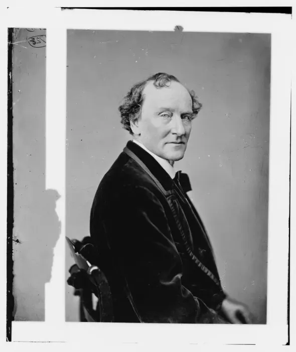 Framed Print : Edward Loomis Davenport, between 1860 and 1875. Creator: Unknown Framed Print : Edward Loomis Davenport, between 1860 and 1875. Creator: Unknown