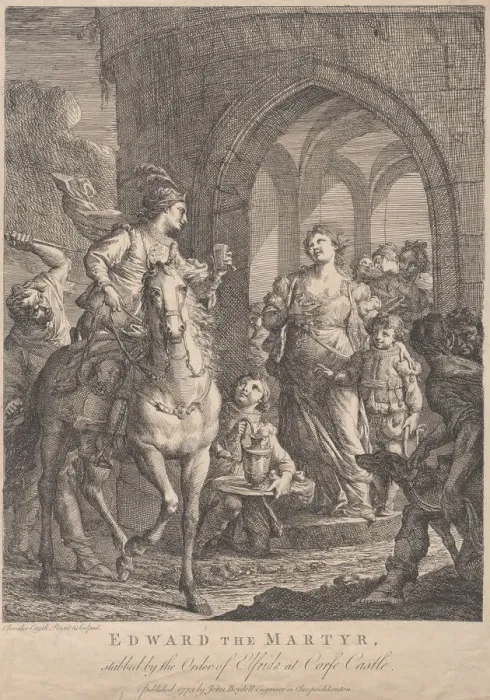 Framed Print : Edward the Martyr, 1773. Creator: Andrea Casali Framed Print : Edward the Martyr, 1773. Creator: Andrea Casali