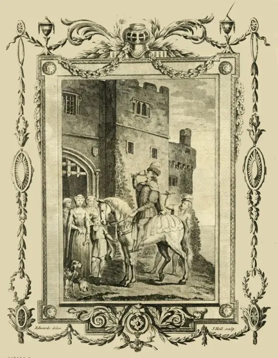 Framed Print : Edward the Martyr stabbed by order of his Step Mother, Elfrida, at Corfe Castle, (978), 1783 Framed Print : Edward the Martyr stabbed by order of his Step Mother, Elfrida, at Corfe Castle, (978), 1783