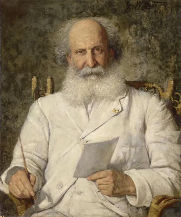 Framed Print : Edward Maynard, 1881. Creator: George Willoughby Maynard Framed Print : Edward Maynard, 1881. Creator: George Willoughby Maynard