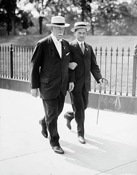 Edward Nash Hurley, Right, with James A. Farrell, 1914. Creator: Harris & Ewing. Edward Nash Hurley, Right, with James A. Farrell, 1914. Creator: Harris & Ewing