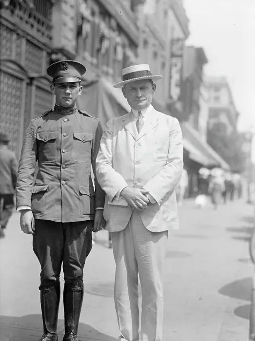 Framed Print : Edward Nash Hurley with Son, 1917. Creator: Harris & Ewing. Edward Nash Hurley with Son, 1917. Creator: Harris & Ewing Framed Print : Edward Nash Hurley with Son, 1917. Creator: Harris & Ewing. Edward Nash Hurley with Son, 1917. Creator: Harris & Ewing