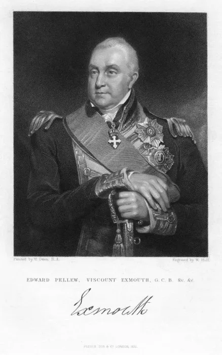 Framed Print : Edward Pellew, 1st Viscount Exmouth, British naval officer, 1831. Artist: W Holl Framed Print : Edward Pellew, 1st Viscount Exmouth, British naval officer, 1831. Artist: W Holl