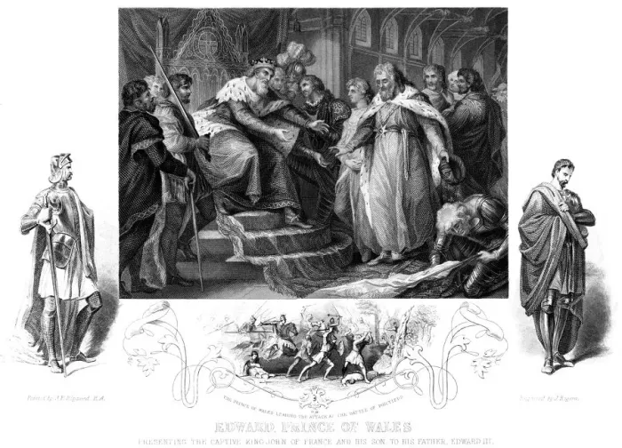 Framed Print : Edward, Prince of Wales (1330-1376), 19th century. Artist: J Rogers Framed Print : Edward, Prince of Wales (1330-1376), 19th century. Artist: J Rogers
