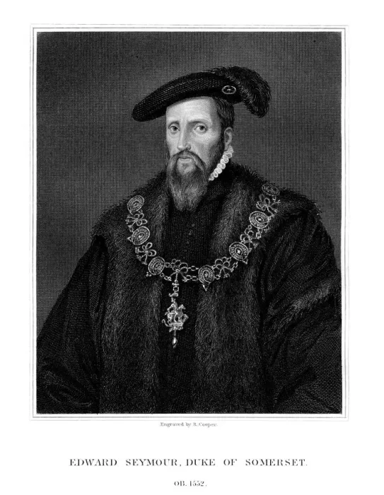 Framed Print : Edward Seymour, 1st Duke of Somerset, Lord Protector of England, (1823). Artist: R Cooper Framed Print : Edward Seymour, 1st Duke of Somerset, Lord Protector of England, (1823). Artist: R Cooper
