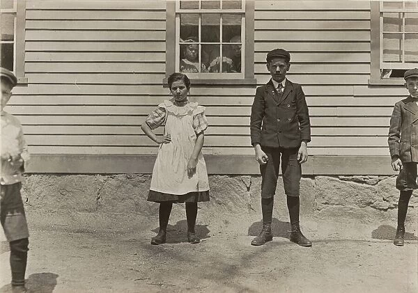 Edward St. Germain and his sister Delia, mill workers, Phoenix, Rhode Island, April 1909