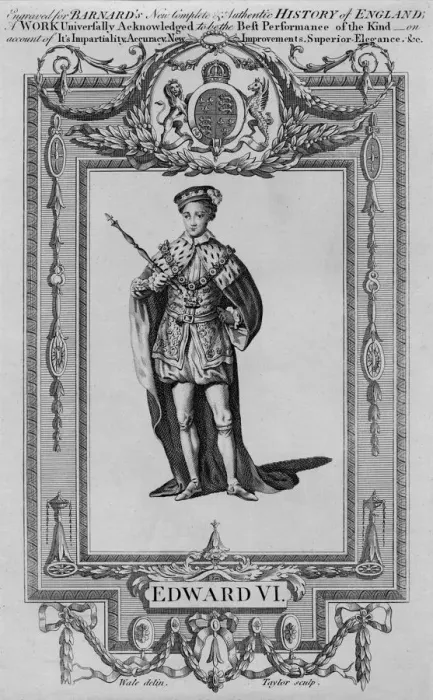 Framed Print : Edward VI, 1554. Artist: Taylor Framed Print : Edward VI, 1554. Artist: Taylor