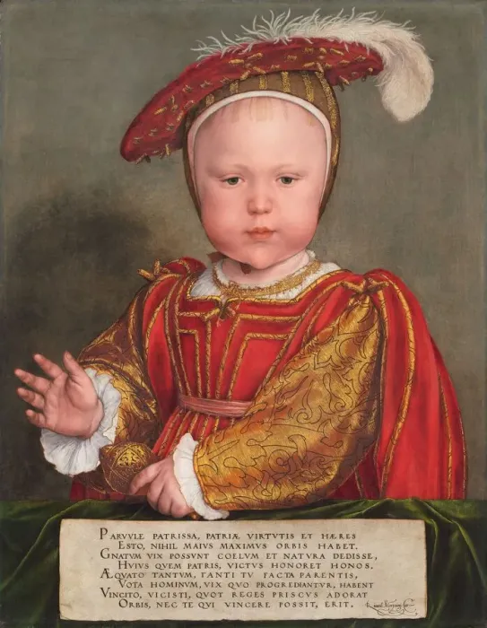 Framed Print : Edward VI as a Child, probably 1538. Creator: Hans Holbein the Younger Framed Print : Edward VI as a Child, probably 1538. Creator: Hans Holbein the Younger