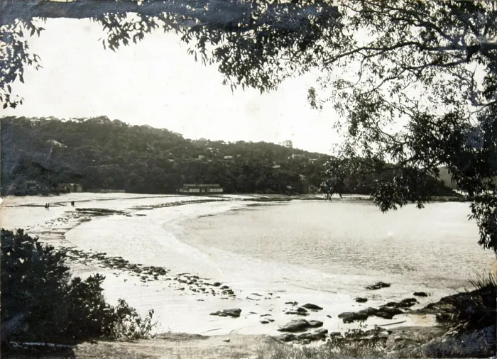 Framed Print : Edwards Beach, Balmoral, c1920. Creator: Unknown Framed Print : Edwards Beach, Balmoral, c1920. Creator: Unknown