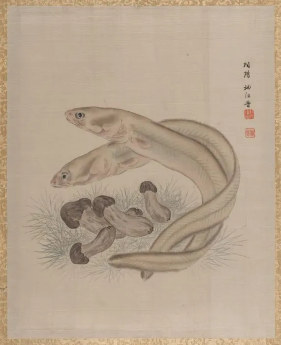 Framed Print : Eels, ca. 1890-92. Creator: Seki Shuko