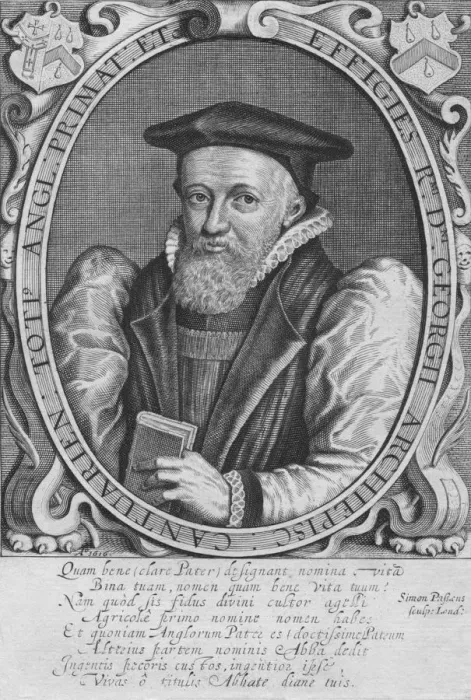 Framed Print : Effigies R. Mi D. Ni Georgii Archiepisc: Cantuarien: Toti Angl: Primat: Etc, 1616. Artist: Simon de Passe Framed Print : Effigies R. Mi D. Ni Georgii Archiepisc: Cantuarien: Toti Angl: Primat: Etc, 1616. Artist: Simon de Passe