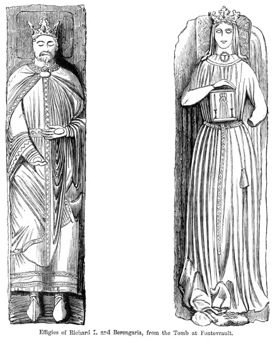 Framed Print : Effigies of Richard I and Berengaria, from the tomb at Fontevrault Abbet, France Framed Print : Effigies of Richard I and Berengaria, from the tomb at Fontevrault Abbet, France