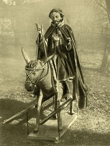 Effigy of Christ riding a donkey, Puch bei Hallein, Austria, c1935. Creator: Unknown