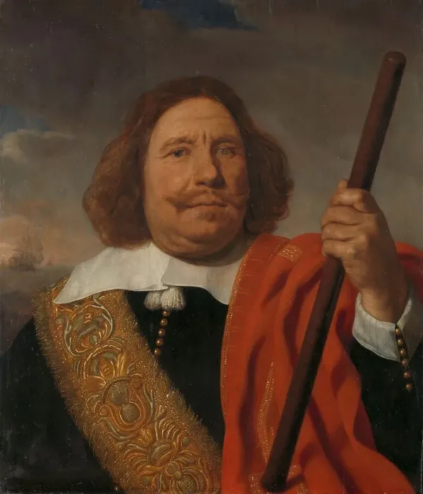Framed Print : Egbert Meeuwsz Cortenaer (1605-65), Vice Admiral, Admiralty of the Maas, Rotterdam, c.1660. Creator: Bartholomeus van der Helst Framed Print : Egbert Meeuwsz Cortenaer (1605-65), Vice Admiral, Admiralty of the Maas, Rotterdam, c.1660. Creator: Bartholomeus van der Helst