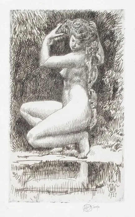 Framed Print : Egeria, 1929. Creator: Frederick Childe Hassam Framed Print : Egeria, 1929. Creator: Frederick Childe Hassam