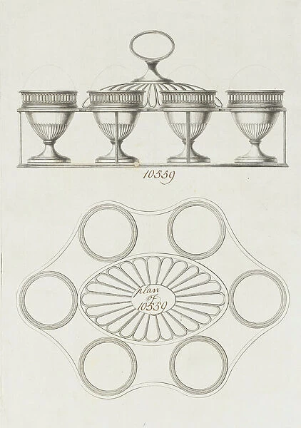 Egg Caddy, ca. 1790. Creator: Matthew Boulton
