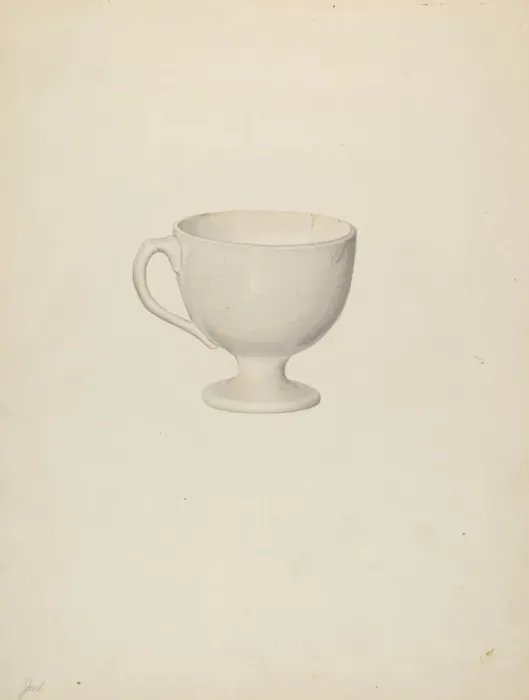 Framed Print : Egg Cup, c. 1940. Creator: Roberta Spicer Framed Print : Egg Cup, c. 1940. Creator: Roberta Spicer