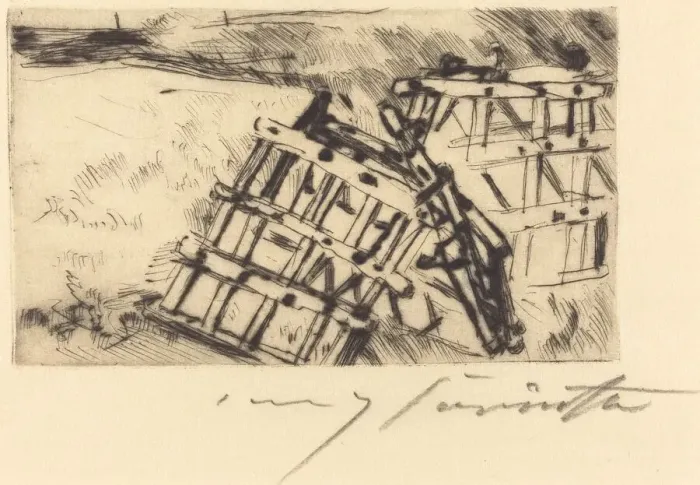 Framed Print : Egge (Harrow), 1916. Creator: Lovis Corinth Framed Print : Egge (Harrow), 1916. Creator: Lovis Corinth