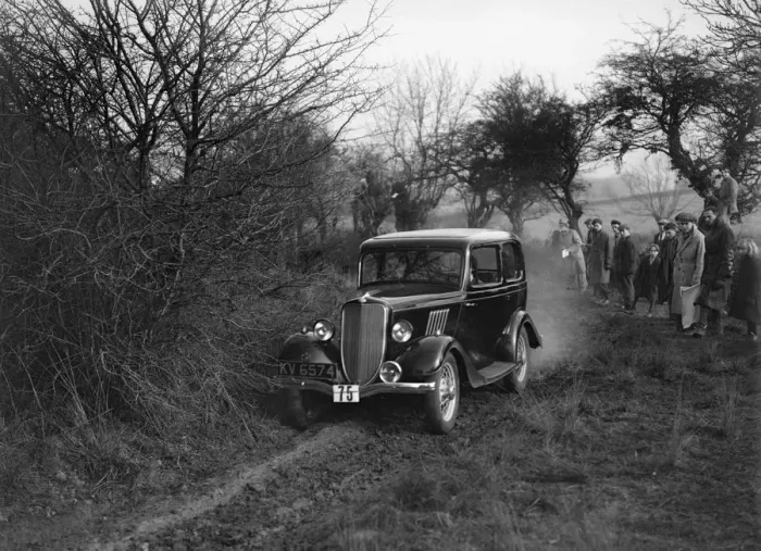 Framed Print : EGH Arnolds Ford Model Y, Sunbac Colmore Trial, near Winchcombe, Gloucestershire, 1934 Framed Print : EGH Arnolds Ford Model Y, Sunbac Colmore Trial, near Winchcombe, Gloucestershire, 1934