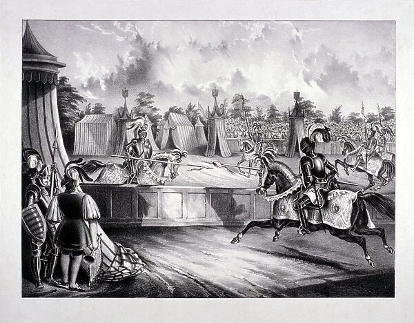 Eglinton Tournament, the Tilt-Yard of the 19th century, near the Regents Park, London, 1839