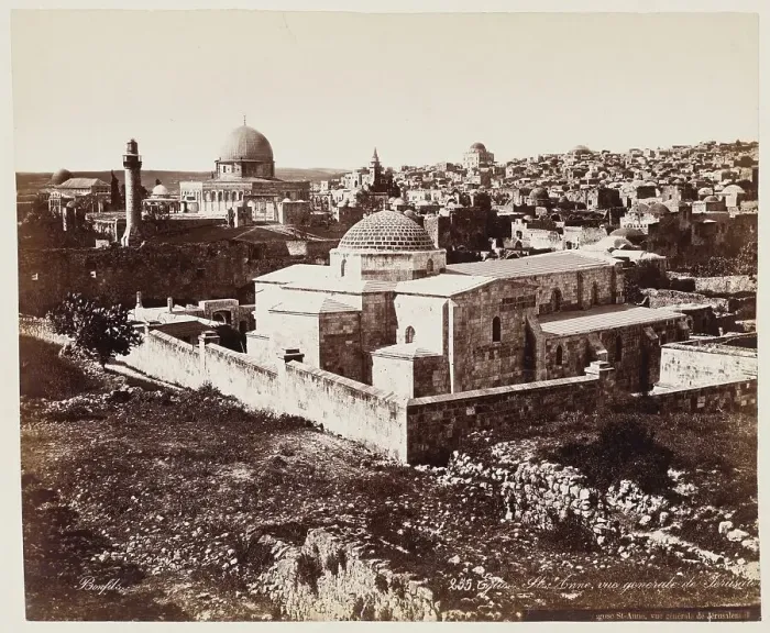 Framed Print : Eglis St. Anne, vue Generale De Jerusalem #255, Printed c.1870. Creator: Felix Bonfils