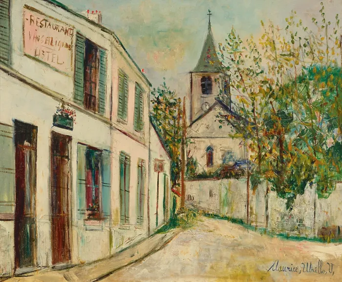 Framed Print : Eglise des Vaux-de-Cernay, c1930. Creator: Utrillo, Maurice (1883-1955) Framed Print : Eglise des Vaux-de-Cernay, c1930. Creator: Utrillo, Maurice (1883-1955)