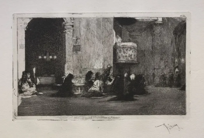 Framed Print : Eglise St. Joseph a Madrid. Creator: Mariano Fortuny y Carbo (Spanish, 1838-1874) Framed Print : Eglise St. Joseph a Madrid. Creator: Mariano Fortuny y Carbo (Spanish, 1838-1874)