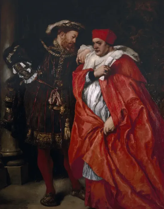 Framed Print : Ego et Rex Meus, 1888; King Henry VIII and Cardinal Wolsey. Artist: Sir John Gilbert Framed Print : Ego et Rex Meus, 1888; King Henry VIII and Cardinal Wolsey. Artist: Sir John Gilbert