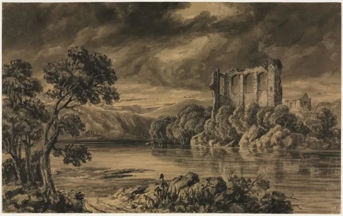 Framed Print : Egremont Castle, Cumberland. Creator: Joseph Mallord William Turner (British, 1775-1851) Framed Print : Egremont Castle, Cumberland. Creator: Joseph Mallord William Turner (British, 1775-1851)
