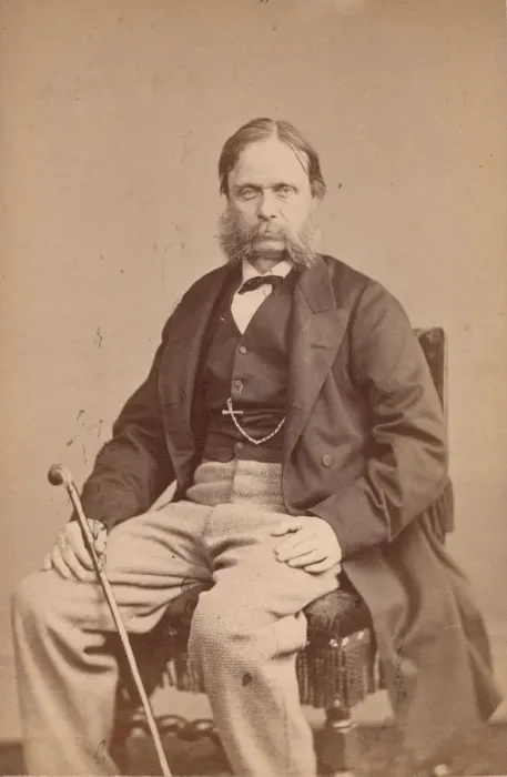 Framed Print : Egron Sellif Lundgren, 1860s. Creator: John & Charles Watkins Framed Print : Egron Sellif Lundgren, 1860s. Creator: John & Charles Watkins