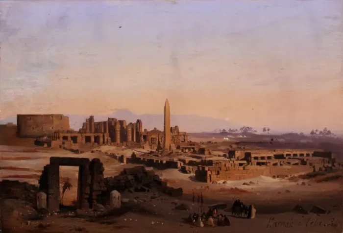 Framed Print : Egypt. Karnak in Thebes, 1843 Framed Print : Egypt. Karnak in Thebes, 1843
