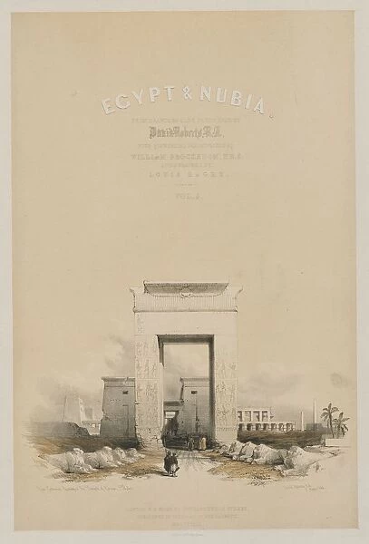 Egypt and Nubia: Frontispiece Volume V, 1849. Creator: Louis Haghe (British, 1806-1885); F