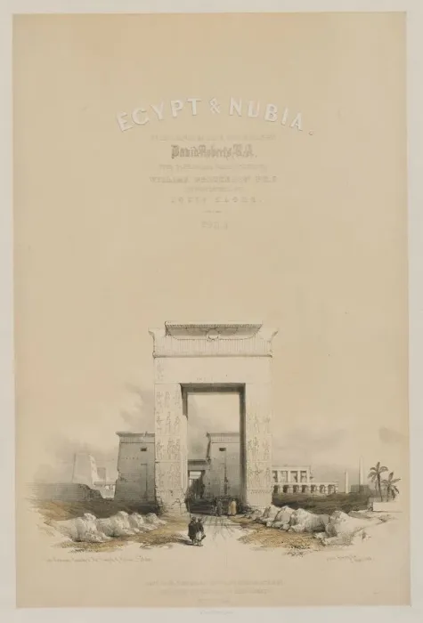 Framed Print : Egypt and Nubia: Frontispiece Volume V, 1849. Creator: Louis Haghe (British, 1806-1885); F Framed Print : Egypt and Nubia: Frontispiece Volume V, 1849. Creator: Louis Haghe (British, 1806-1885); F