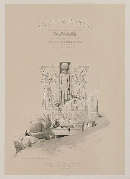 Egypt and Nubia, Volume I: Frontispiece, 1846. Creator: Louis Haghe (British, 1806-1885); F