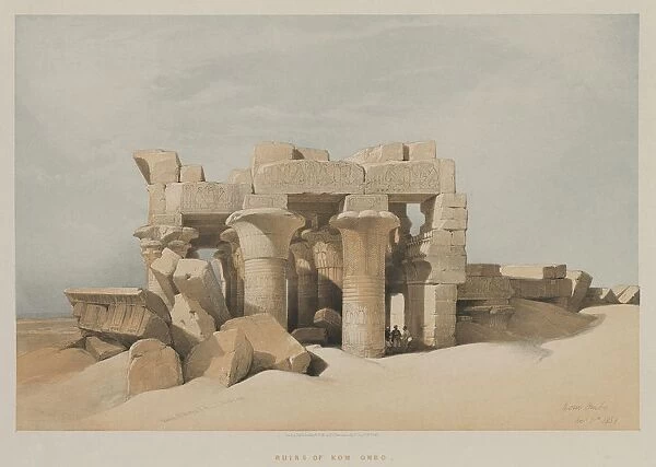 Egypt and Nubia, Volume I: Kom-Ombo, 1846. Creator: Louis Haghe (British, 1806-1885); F