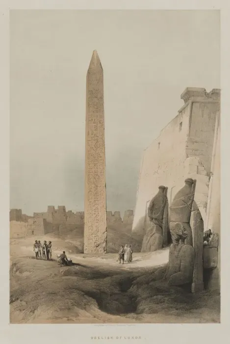 Framed Print : Egypt and Nubia, Volume I: Luxor, 1846. Creator: Louis Haghe (British, 1806-1885); F Framed Print : Egypt and Nubia, Volume I: Luxor, 1846. Creator: Louis Haghe (British, 1806-1885); F
