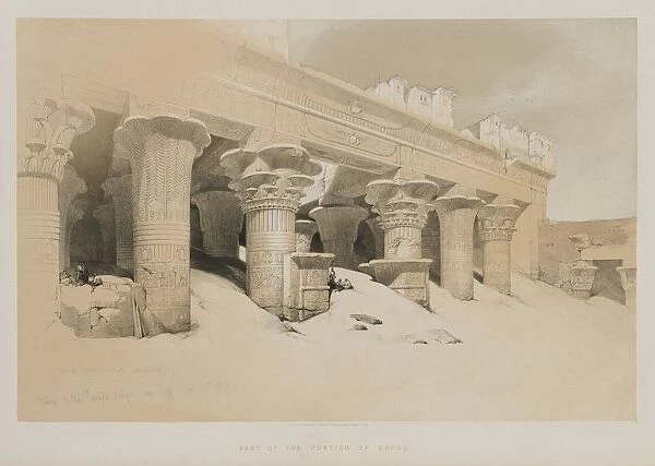 Egypt and Nubia Volume I: Portico of the Temple Edfou, Upper Egypt, 1846. Creator