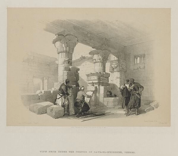 Egypt and Nubia, Volume II: Dayr-El-Medeeneh, Thebes, 1848. Creator: Louis Haghe (British