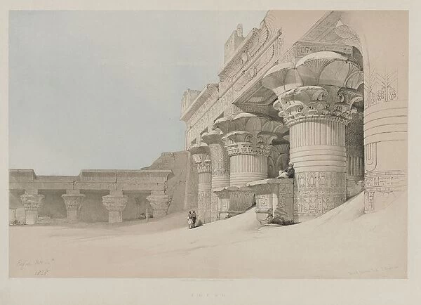 Egypt and Nubia, Volume II: Edfou, 1846. Creator: Louis Haghe (British, 1806-1885); F