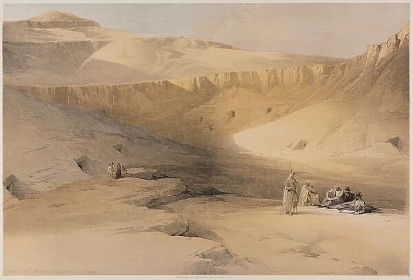 Egypt and Nubia, Volume II: Entrance to the Tombs of the Kings of Thebes, Bab-El-Malouk, 1848