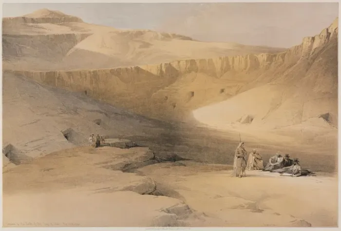 Framed Print : Egypt and Nubia, Volume II: Entrance to the Tombs of the Kings of Thebes, Bab-El-Malouk, 1848 Framed Print : Egypt and Nubia, Volume II: Entrance to the Tombs of the Kings of Thebes, Bab-El-Malouk, 1848