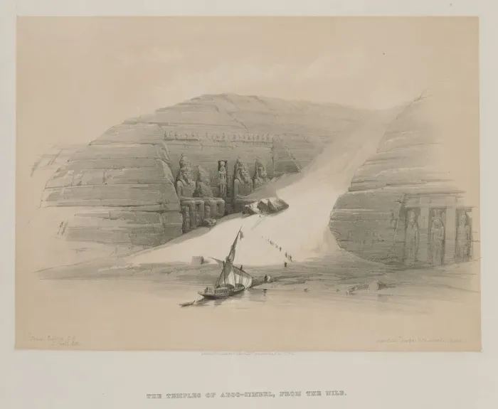 Framed Print : Egypt and Nubia, Volume II: Excavated Temples of Abo Simble, Nubia, 1848. Creator