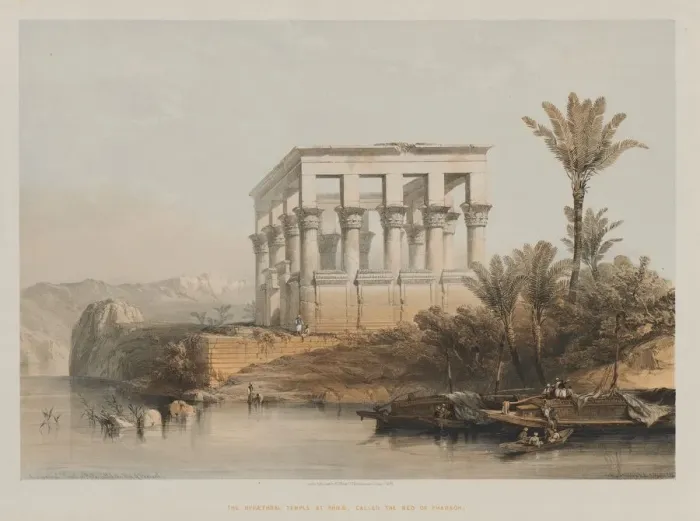 Framed Print : Egypt and Nubia, Volume II: The Hypaethral Temple at Philae, called the Bed of Pharaoh, 1848 Framed Print : Egypt and Nubia, Volume II: The Hypaethral Temple at Philae, called the Bed of Pharaoh, 1848