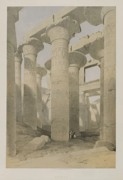 Framed Print : Egypt and Nubia, Volume II: Karnac, 1847. Creator: Louis Haghe (British, 1806-1885); F Framed Print : Egypt and Nubia, Volume II: Karnac, 1847. Creator: Louis Haghe (British, 1806-1885); F
