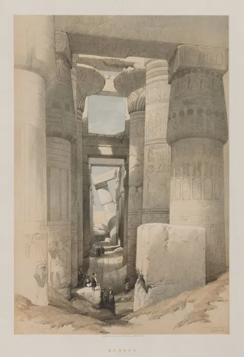 Framed Print : Egypt and Nubia, Volume II: Karnak, 1847. Creator: Louis Haghe (British, 1806-1885); F Framed Print : Egypt and Nubia, Volume II: Karnak, 1847. Creator: Louis Haghe (British, 1806-1885); F